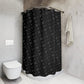 Forberz Shower Curtain - Black w/Silver Pattern - 20 Style