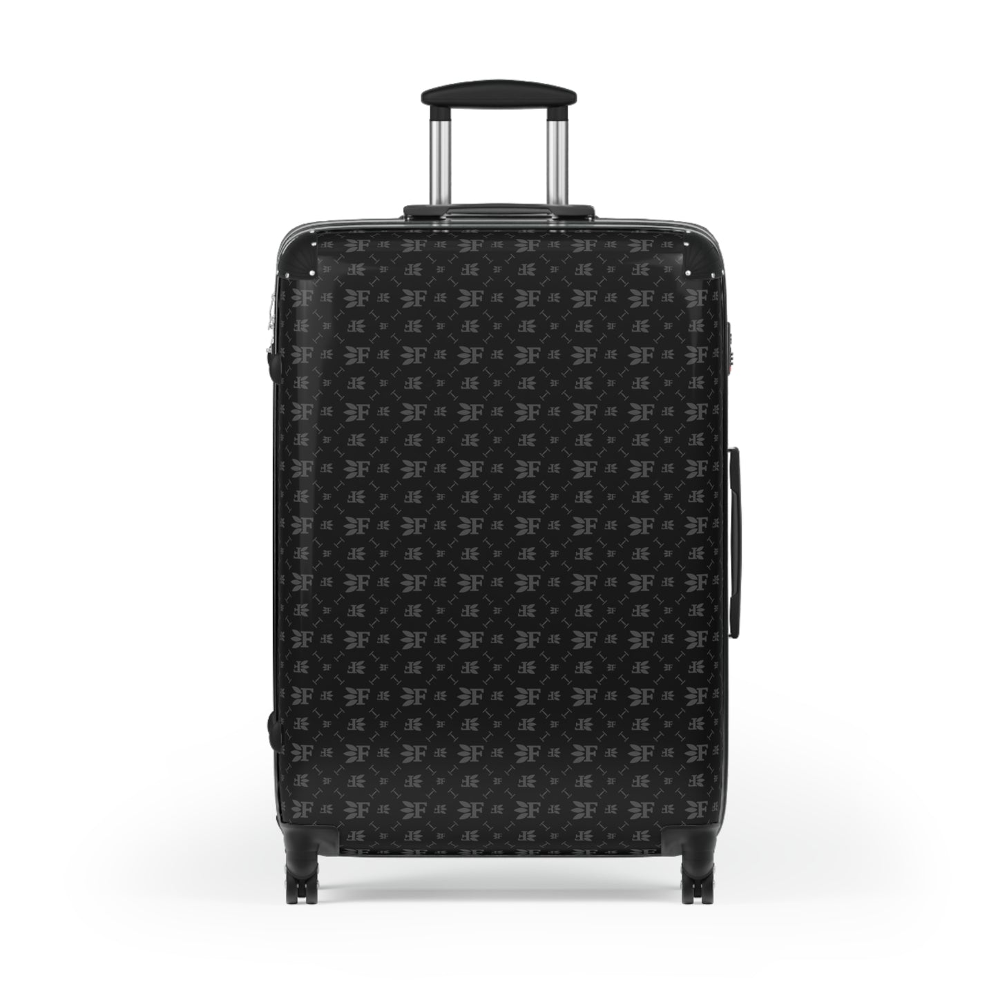 Forberz Suitcase - Black w/Silver Pattern