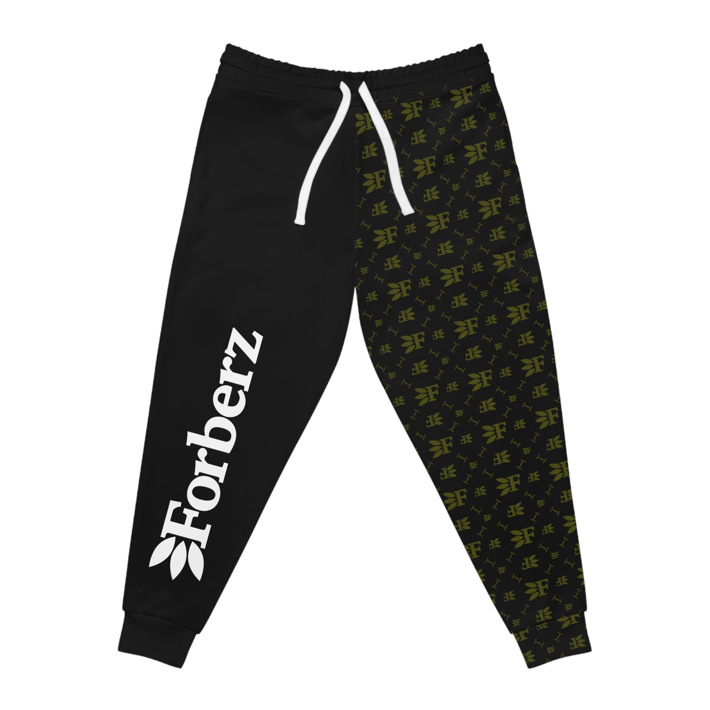 Forberz Athletic Joggers - Black w/Gold Pattern