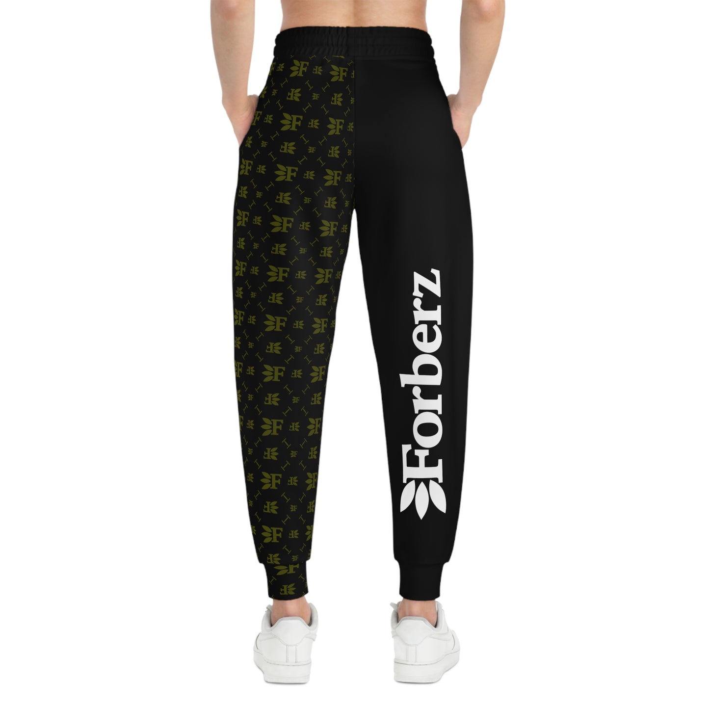 Forberz Athletic Joggers - Black w/Gold Pattern