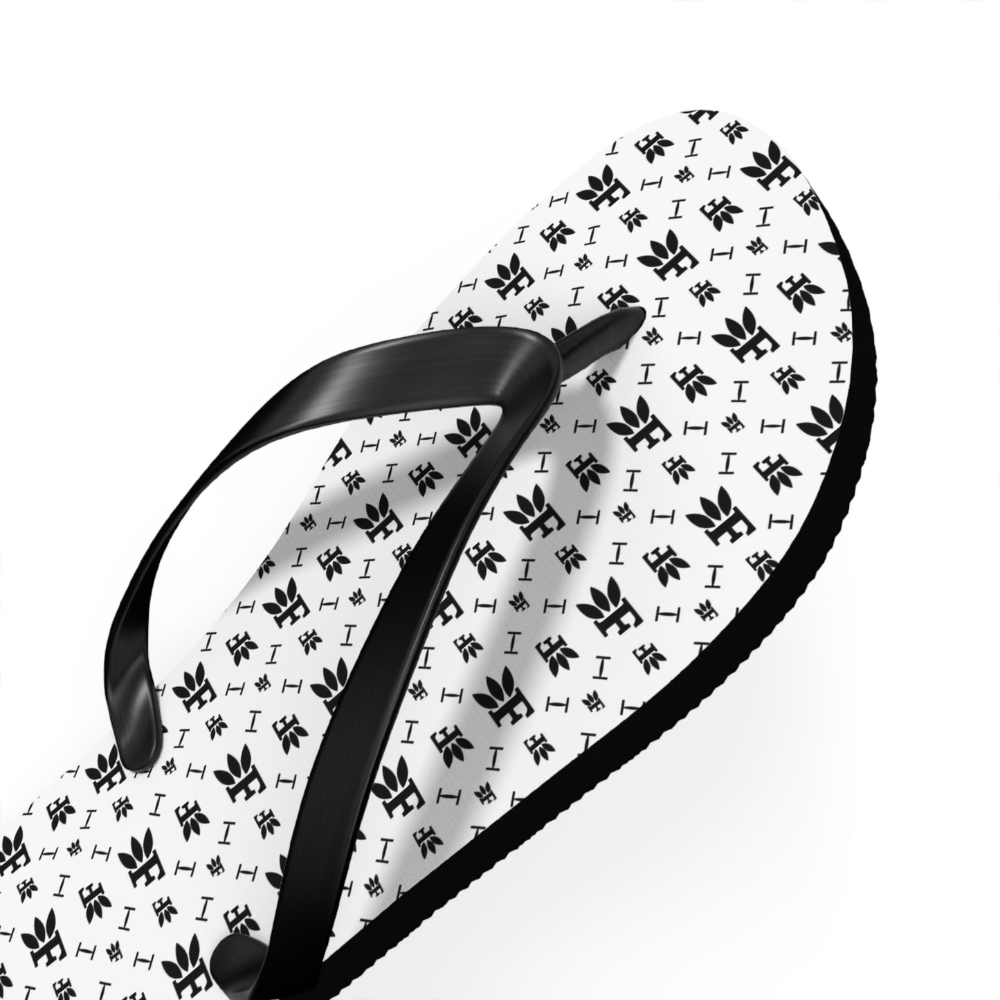 Forberz Flip Flops - White w/Black Pattern - Classic