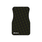 Forberz Car Mats (Set of 4) - Black w/Gold Pattern - 20 Style