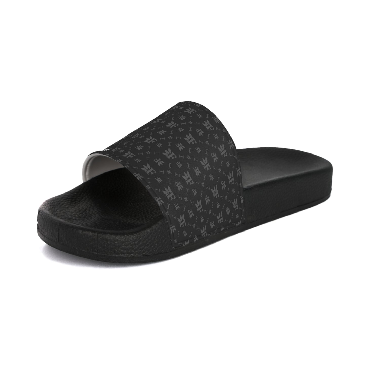 Forberz Men Strap Flip Flops - Black w/Silver Pattern - Classic