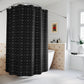 Forberz Shower Curtain - Black w/Silver Pattern - Classic