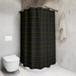 Forberz Shower Curtain - Black w/Gold Pattern - Classic