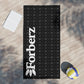 Forberz Beach Towel – Black w/Silver Pattern & Big Logo