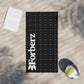 Forberz Beach Towel – Black w/Silver Pattern & Big Logo