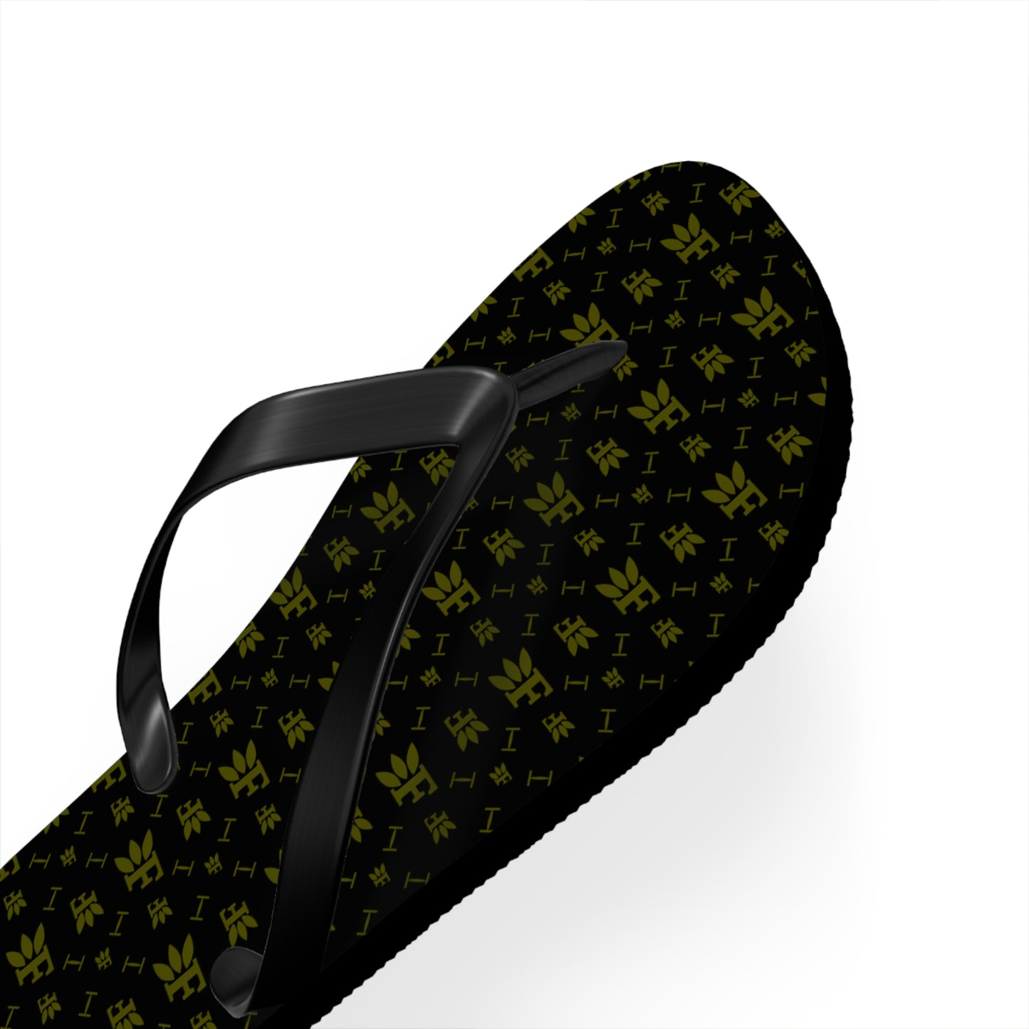 Forberz Flip Flops - Black w/Gold Pattern - Classic