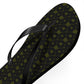 Forberz Flip Flops - Black w/Gold Pattern - Classic