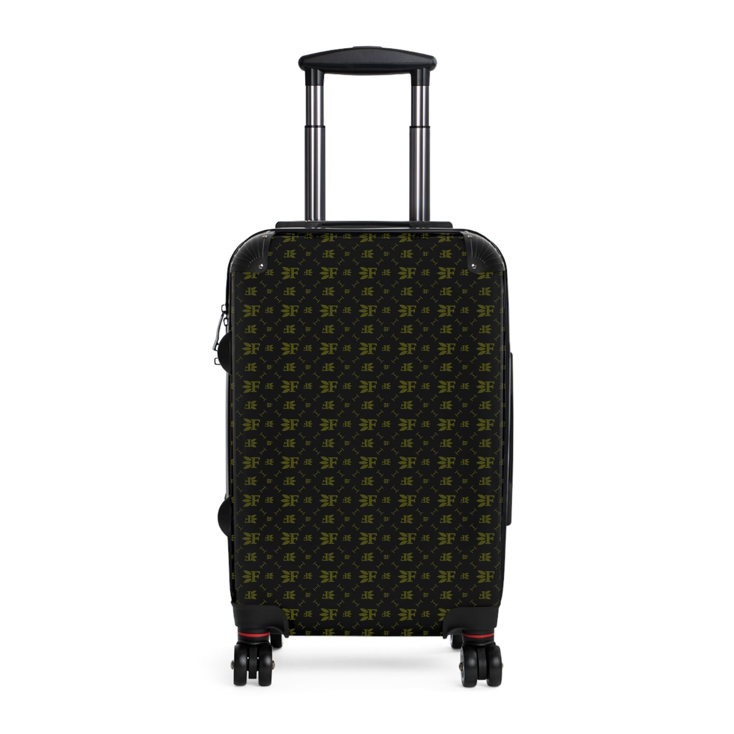 Forberz Suitcase - Black w/Gold Pattern