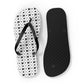 Forberz Flip Flops - White w/Black Pattern - Classic