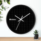 Forberz 10" Wall Clock - Black w/Silver Pattern - Classic