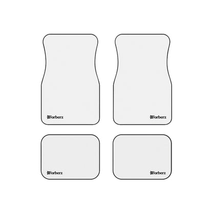 Forberz Ultra White Car Mats (Set of 4) - Logo Version