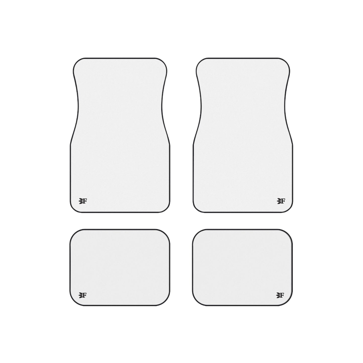 Forberz Ultra White Car Mats (Set of 4) - F Version