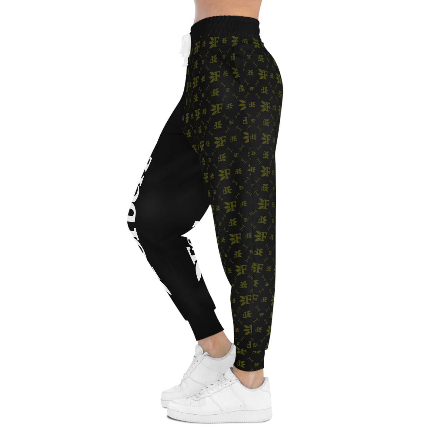 Forberz Athletic Joggers - Black w/Gold Pattern