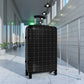 Forberz Suitcase - Black w/Silver Pattern