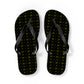 Forberz Flip Flops - Black w/Gold Pattern - Classic