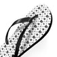 Forberz Flip Flops - White w/Black Pattern - Classic