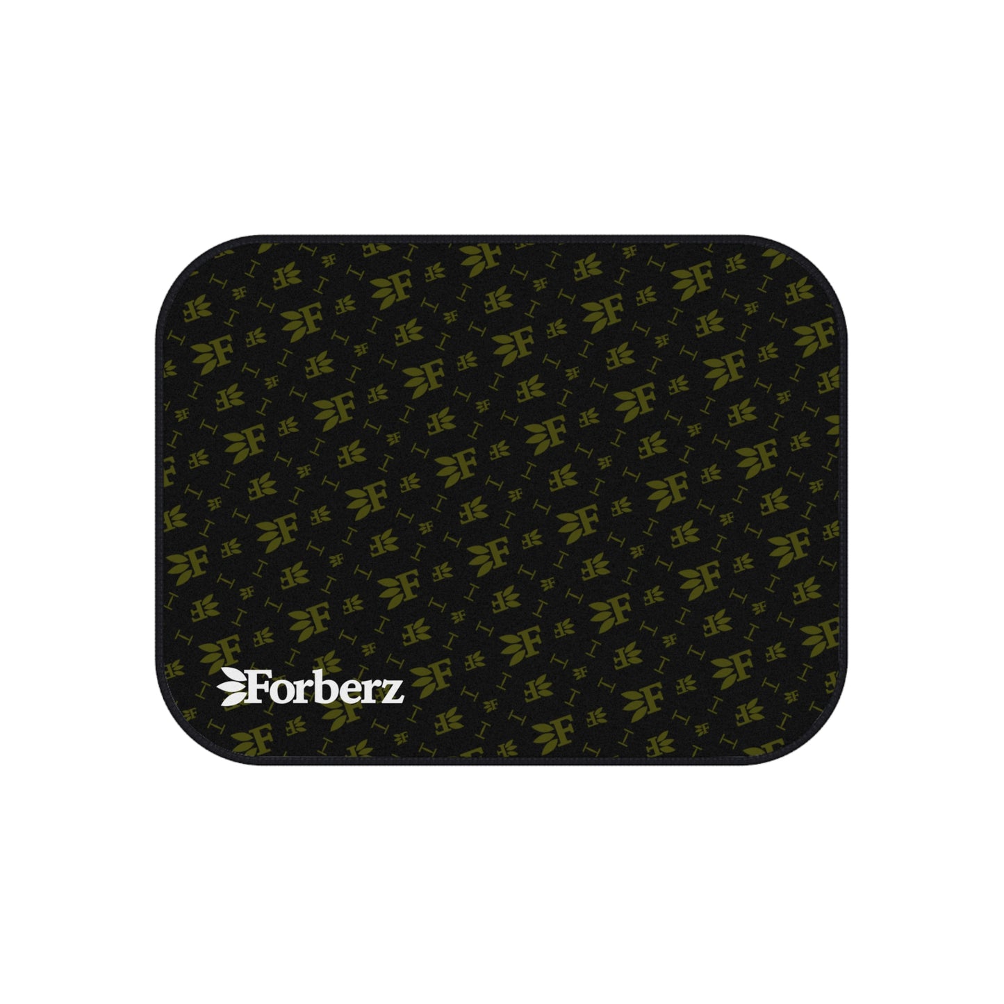 Forberz Car Mats (Set of 4) - Black w/Gold Pattern - 20 Style