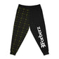 Forberz Athletic Joggers - Black w/Gold Pattern