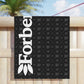 Forberz Beach Towel – Black w/Silver Pattern & Big Logo