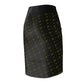 Forberz Women Pencil Skirt - Black w/Gold Pattern - 20 Style