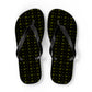 Forberz Flip Flops - Black w/Gold Pattern - Classic