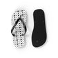 Forberz Flip Flops - White w/Black Pattern - Classic