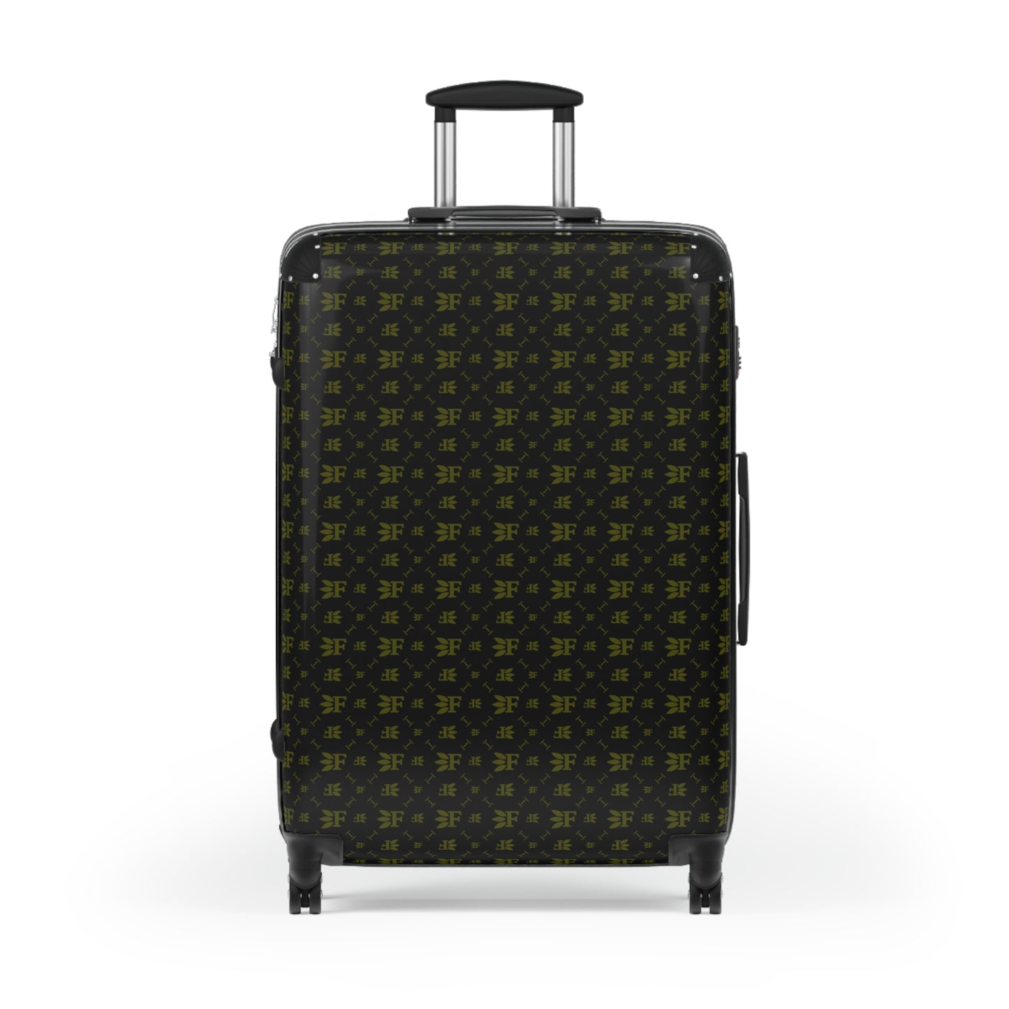 Forberz Suitcase - Black w/Gold Pattern