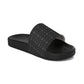 Forberz Men Strap Flip Flops - Black w/Silver Pattern - Classic