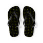 Forberz Flip Flops - Black w/Gold Pattern - Classic