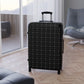 Forberz Suitcase - Black w/Silver Pattern