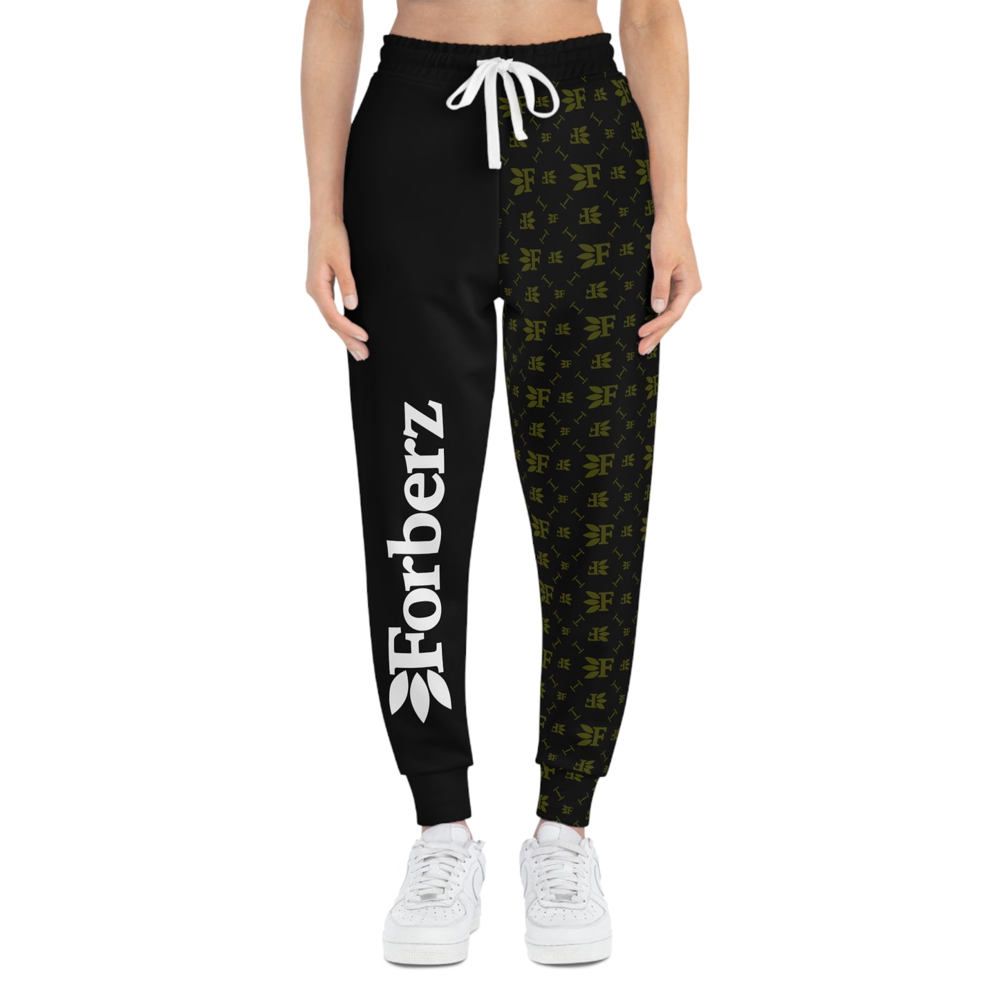 Forberz Athletic Joggers - Black w/Gold Pattern