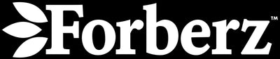 Forberz logo white on black background